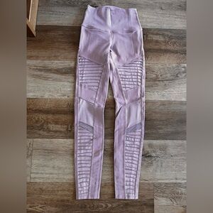 ALO Yoga Lilac Ribbed Leggings